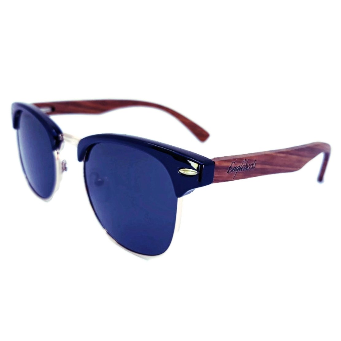 Engleberts Premium Walnut Wood Sunglasses – Polarized with Bamboo Case