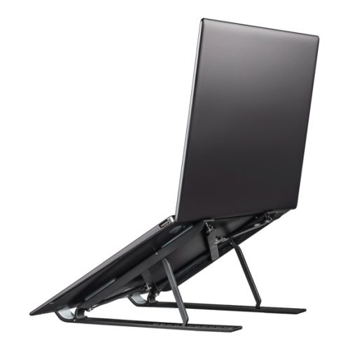 Hama Light Foldable Laptop Stand, Adjustable Incline, Laptops up to 15.6", Carry Pouch-0